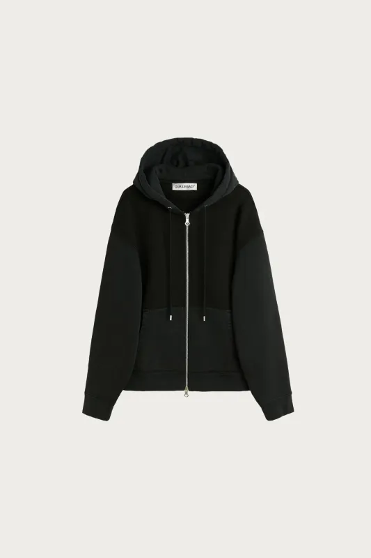 Rascal Hood - Pigment Black Hefty Fleece sold by Canoe Club