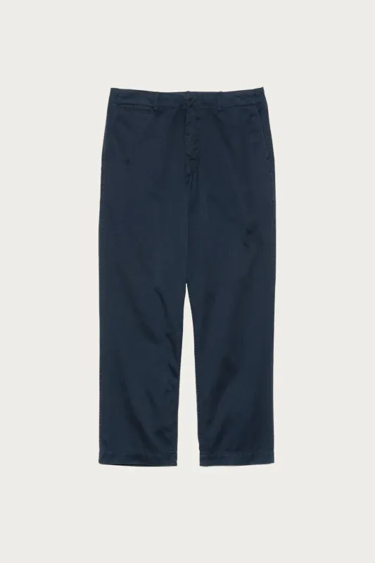 Wide Chino Pants - Navy sold by Canoe Club