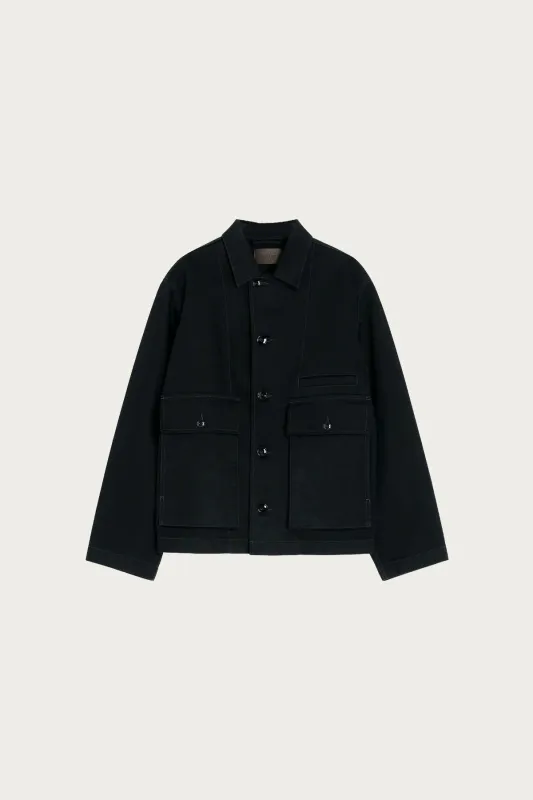 Boxy Jacket - Black made by Lemaire