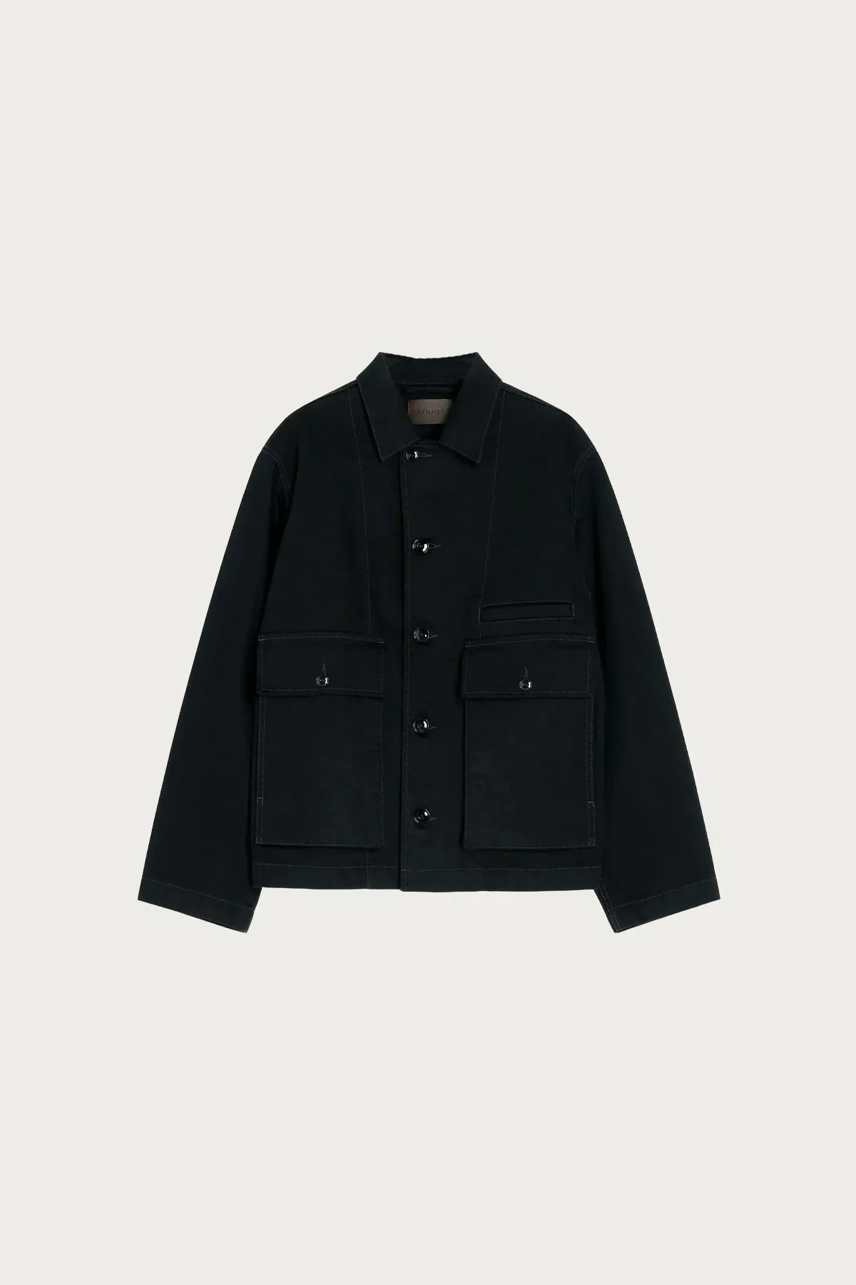 Boxy Jacket - Black sold by Canoe Club