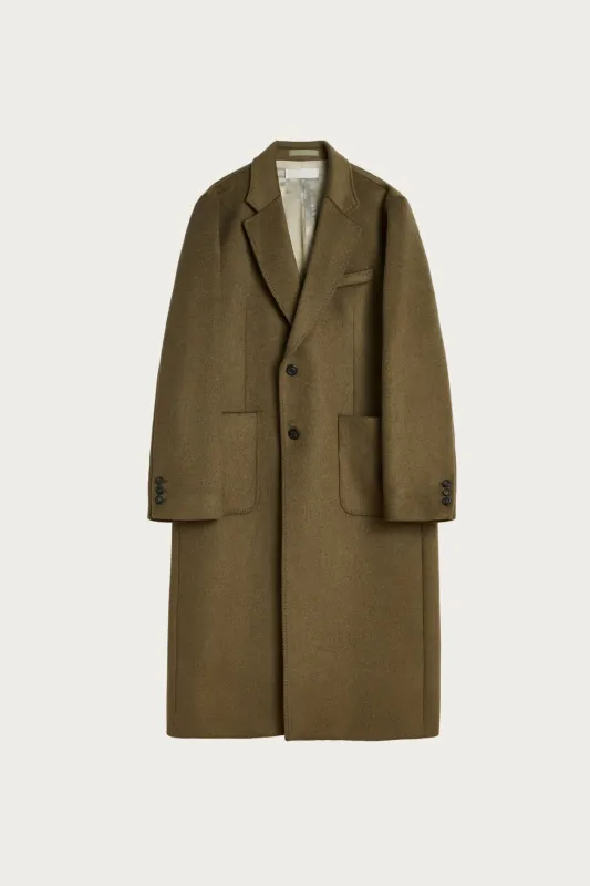 Robe Overcoat - Disruptive Moss Kilo Melton sold by Canoe Club