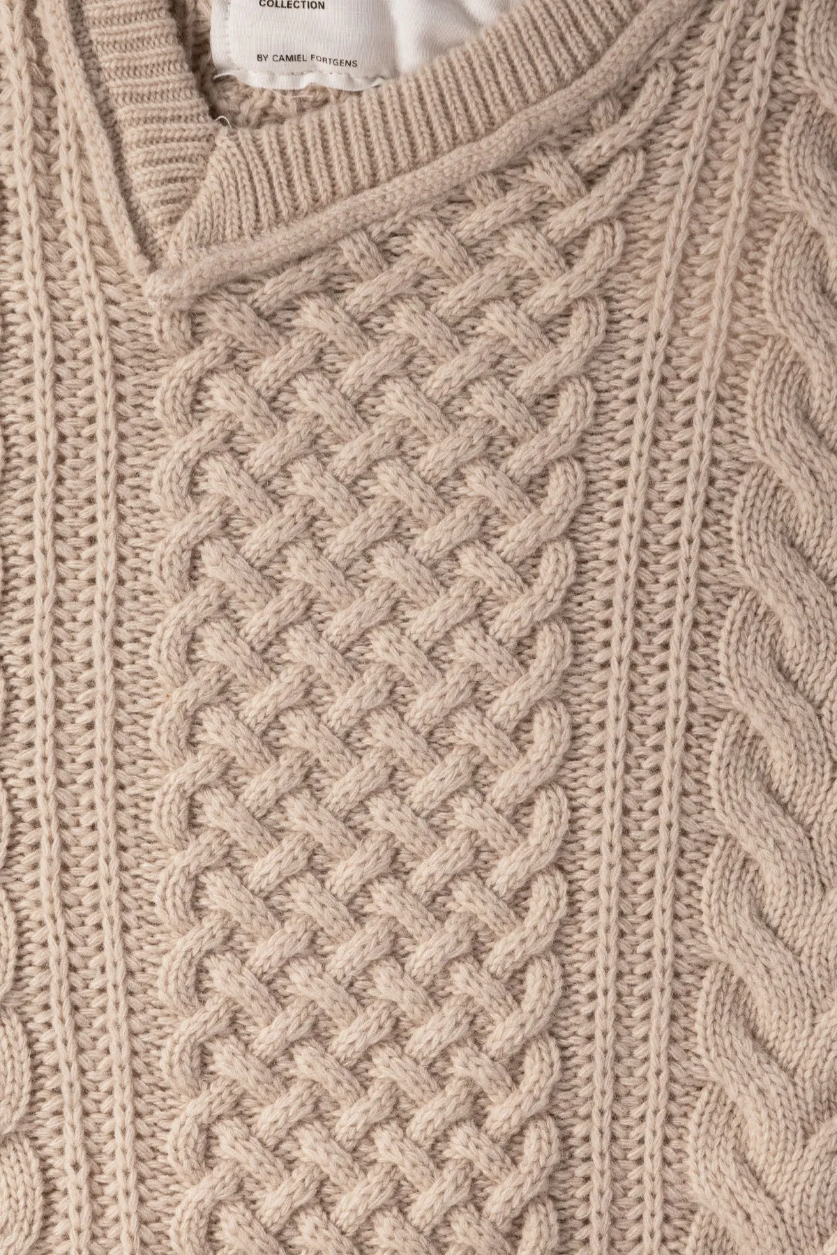 Frankenstein Cable Knit - Natural Off-White sold by Canoe Club product image thumbnail 3