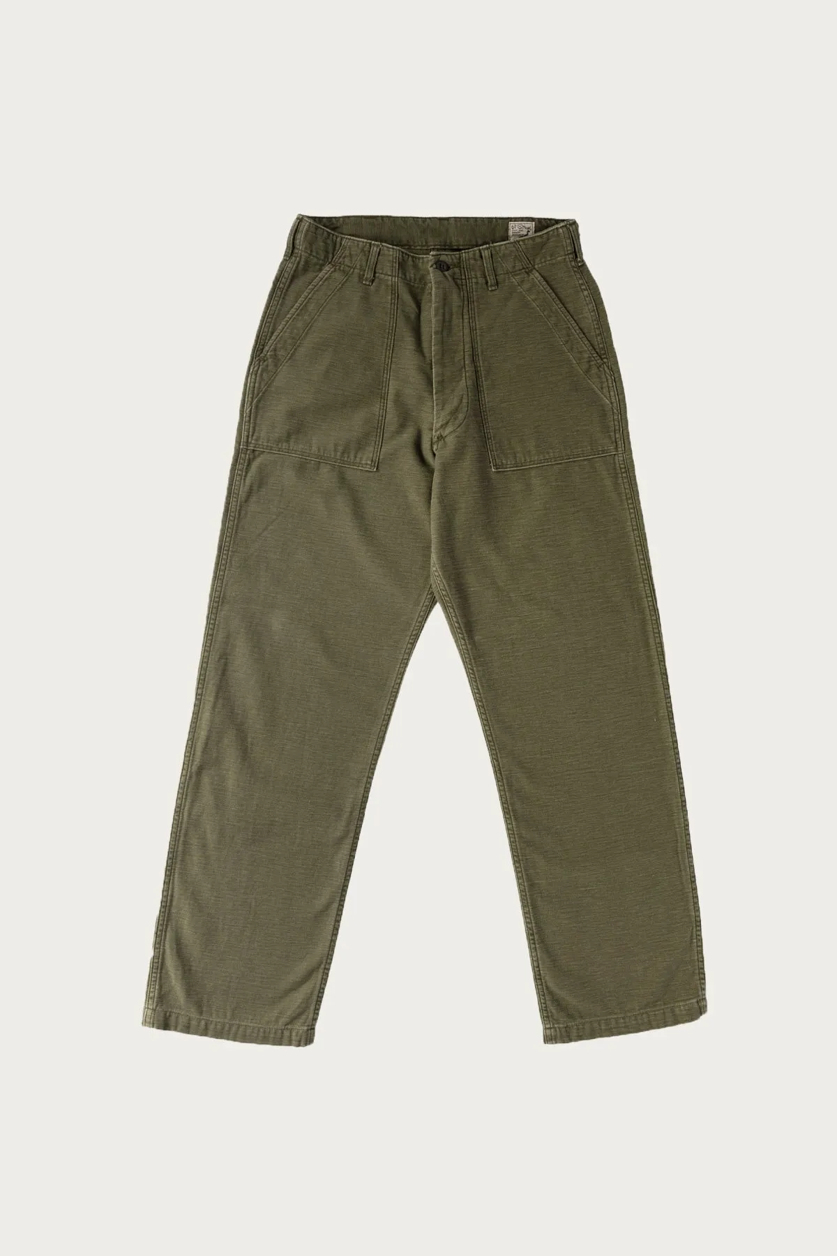 Real Used Wash Vintage Fit Fatigue Pants - Dark Olive Stone sold by Canoe Club