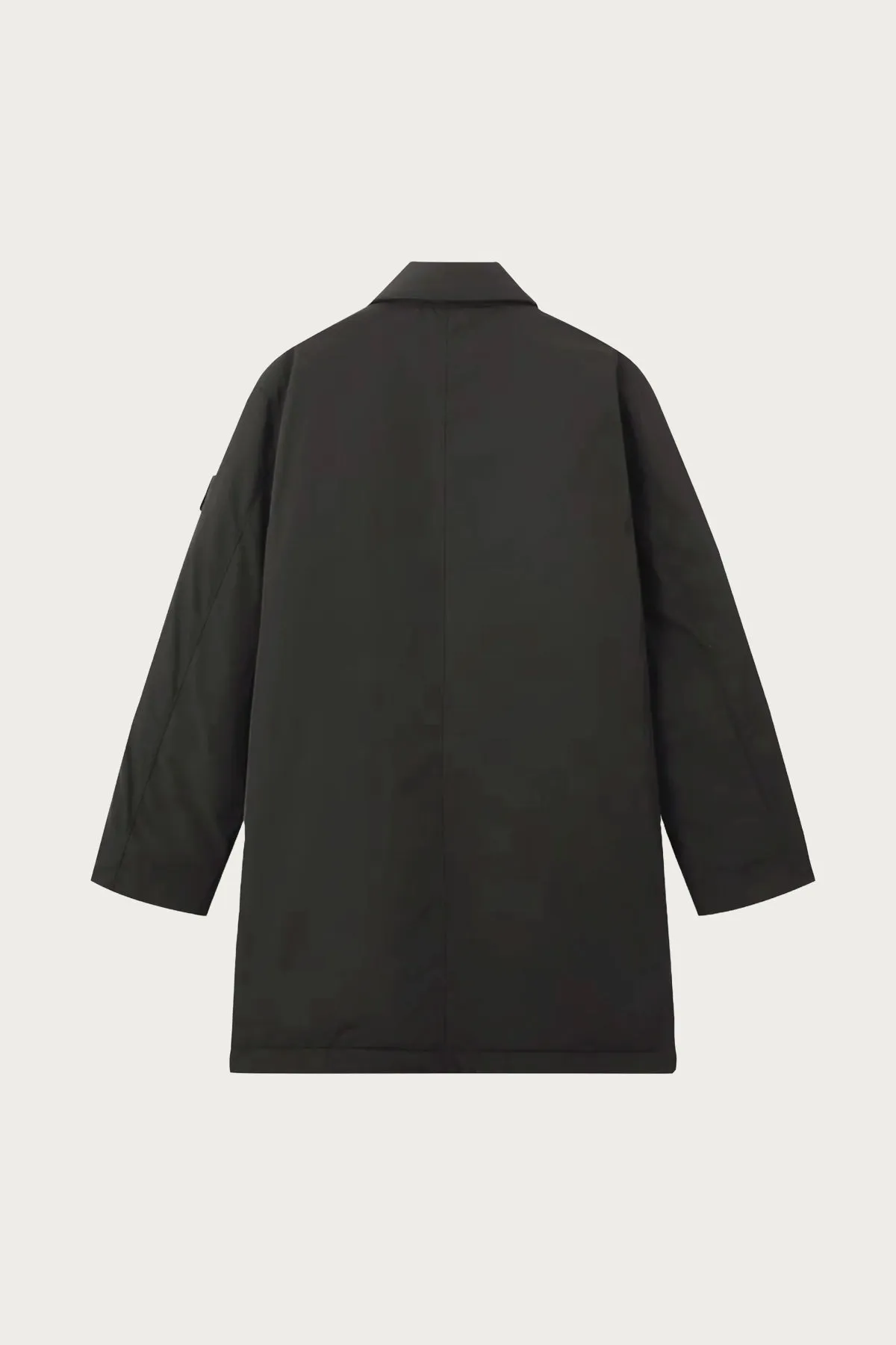 Microtwill Long Coat - Lead Grey sold by Canoe Club product image thumbnail 2