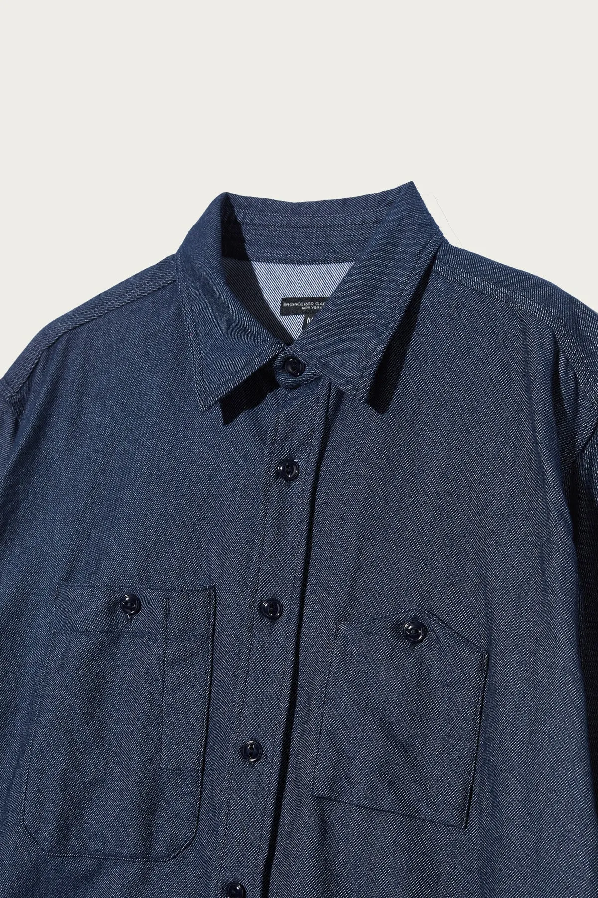 Work Shirt - Indigo Cotton Denim Flannel sold by Canoe Club product image thumbnail 3