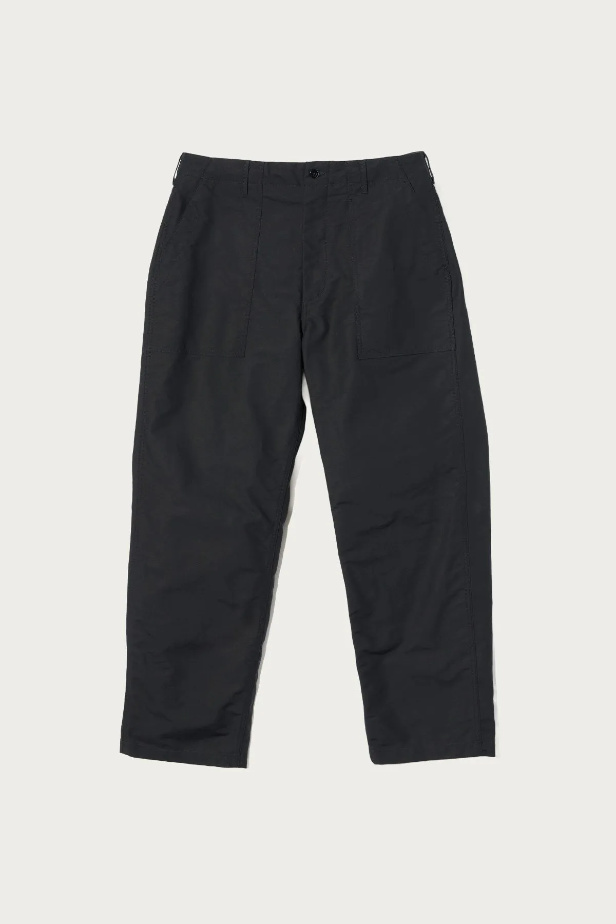 Fatigue Pant - Black Cotton Double Cloth sold by Canoe Club