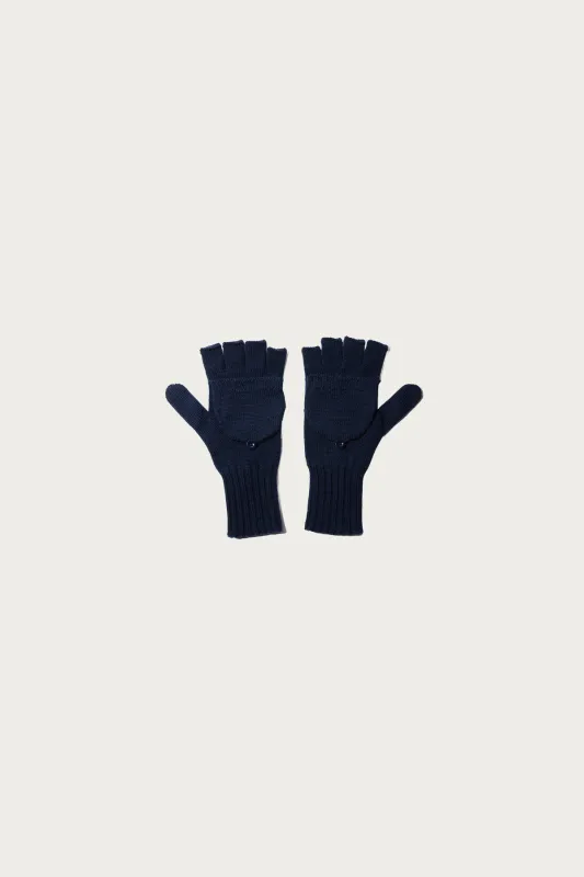 Mitten - Navy Merino Wool made by Engineered Garments