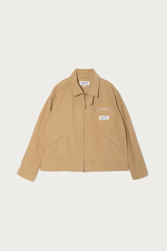 Short Jacket - Camel Cotton Moleskin made by Canoe Club