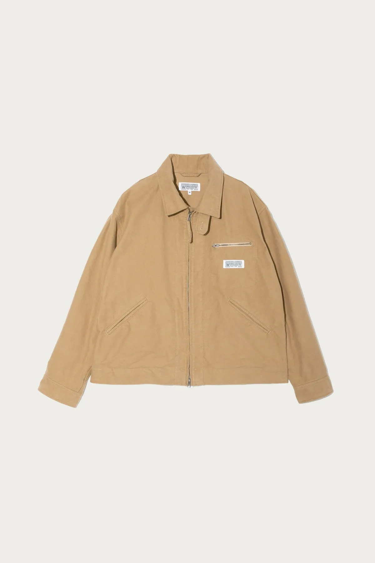Short Jacket - Camel Cotton Moleskin sold by Canoe Club