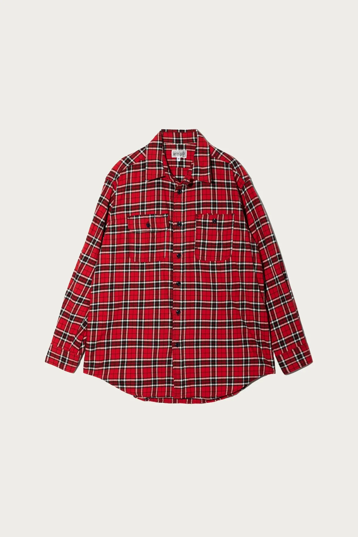 Utility Shirt - Red Cotton Twill Plaid sold by Canoe Club