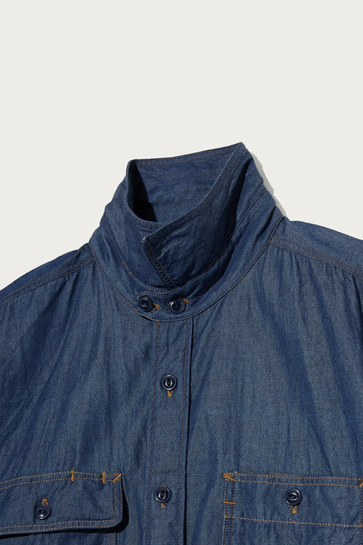 Utility Shirt - Indigo 4.5oz Denim Shirting sold by Canoe Club product image thumbnail 3