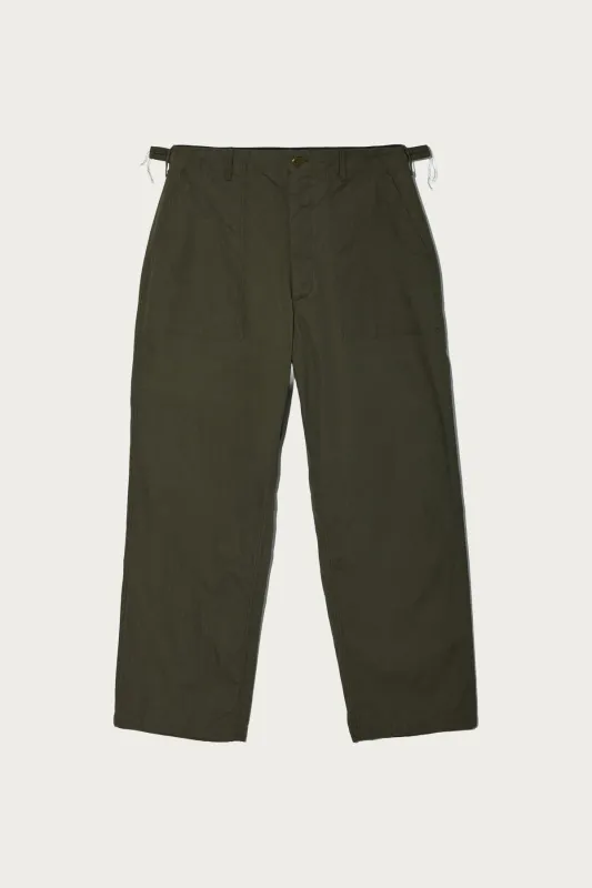 Workaday Fatigue Pant - Olive Heavyweight Cotton Ripstop sold by Canoe Club