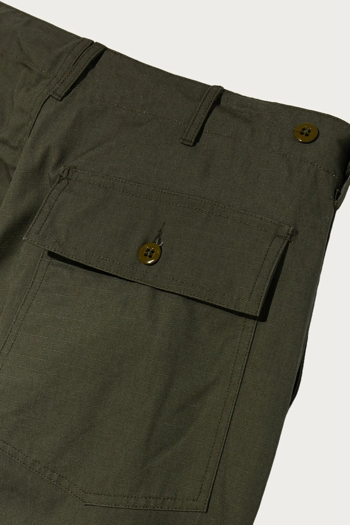 Workaday Fatigue Pant - Olive Heavyweight Cotton Ripstop sold by Canoe Club product image thumbnail 3