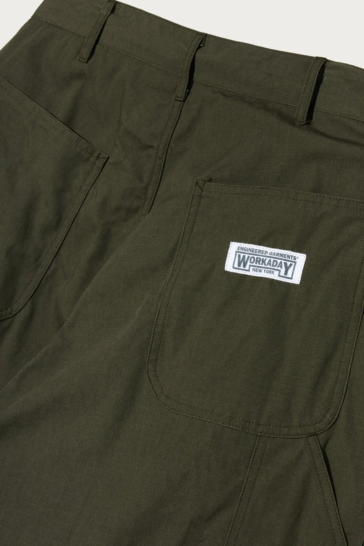 Workaday Painter Pant - Olive Heavyweight Cotton Ripstop sold by Canoe Club product image thumbnail 4