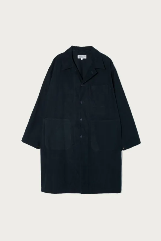 Shop Coat - Dk. Navy Cotton Moleskin sold by Canoe Club