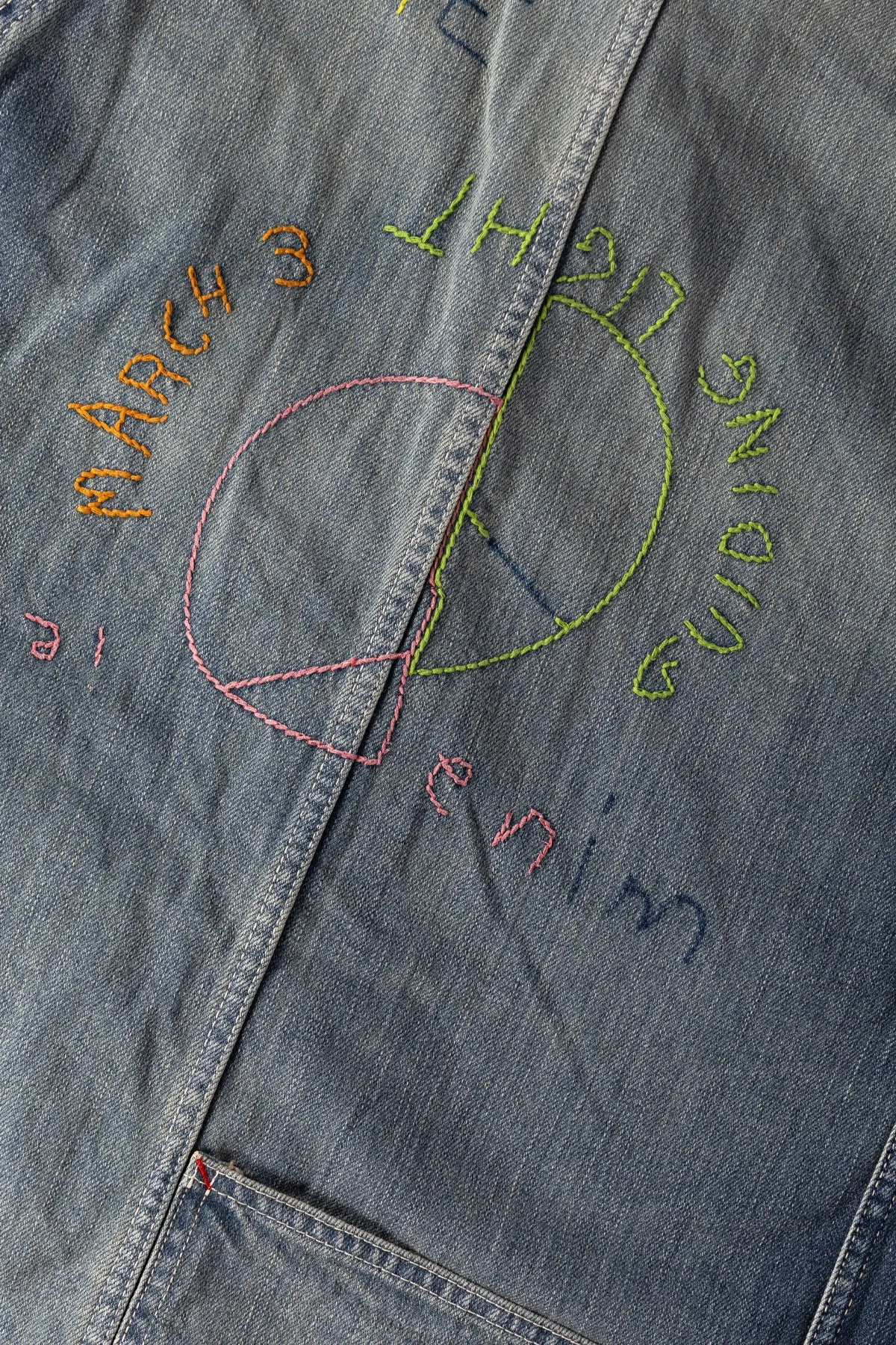 12oz Denim CACTUS Coverall (Memorial Embroidery Model) - Indigo sold by Canoe Club product image thumbnail 4