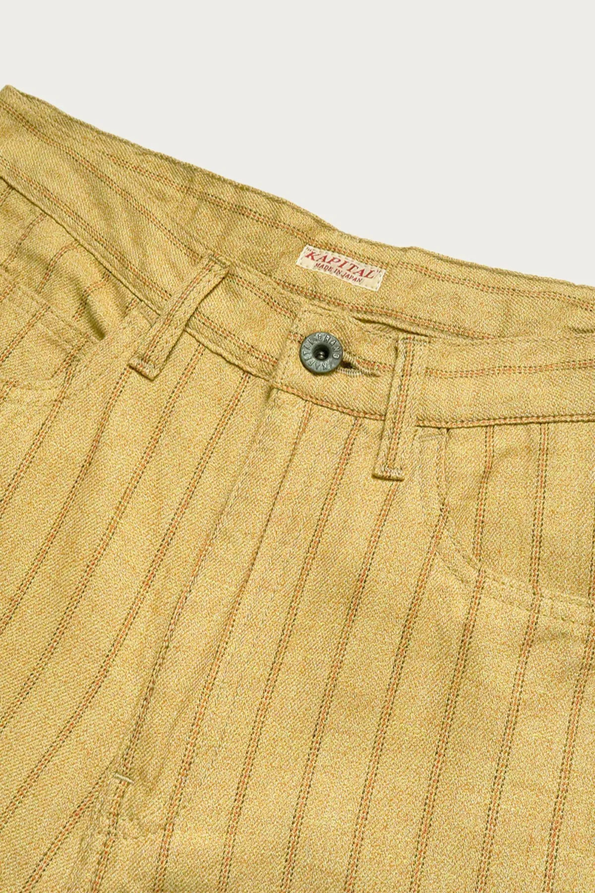 Cotton Linen GIBSON Stripe 5P FRISKO - Gold sold by Canoe Club product image thumbnail 3