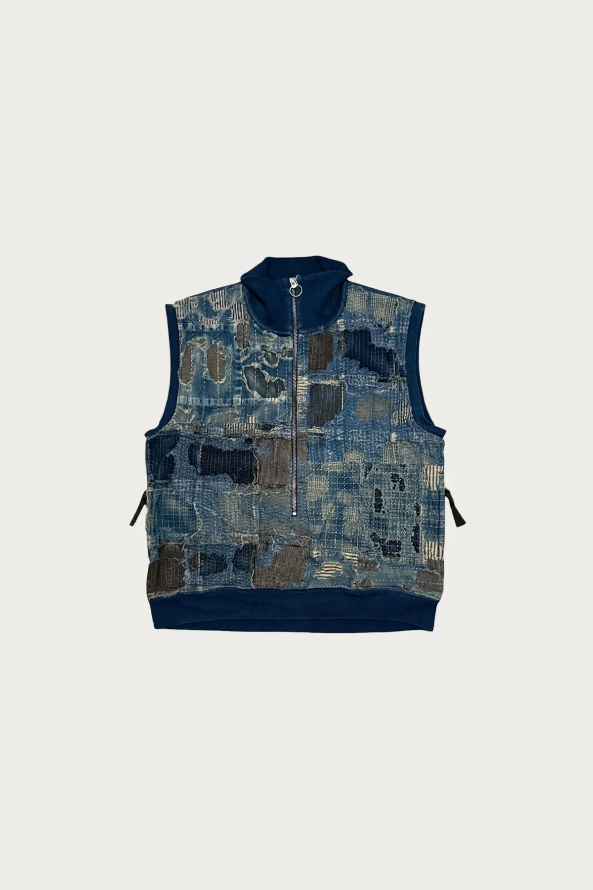 BOROxIDG SWT Half ZIP Vest - Indigo sold by Canoe Club