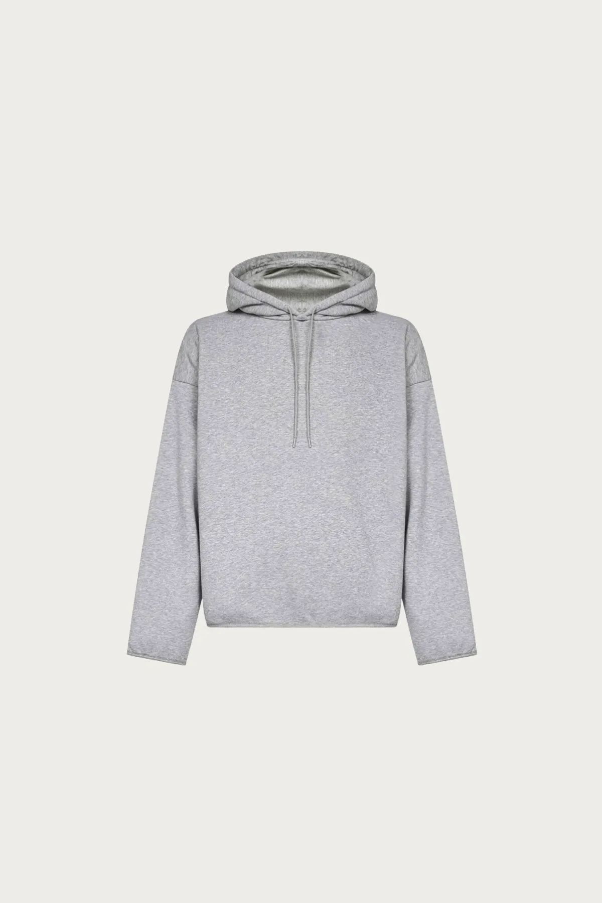 Flat Hem Hoodie - Heather Grey sold by Canoe Club