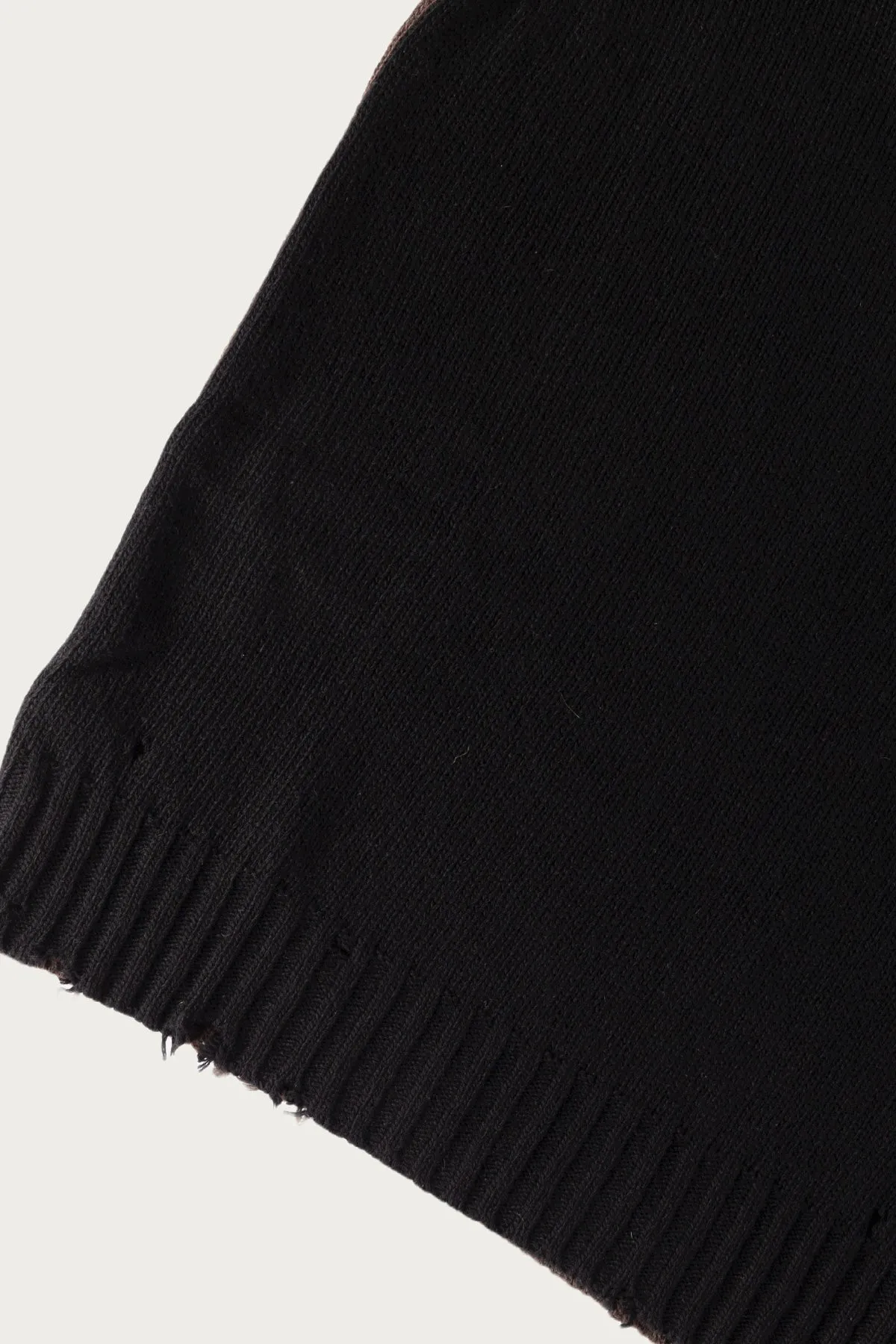 Two-Tone Crewneck Sweater - Black/Brown sold by Canoe Club product image thumbnail 3