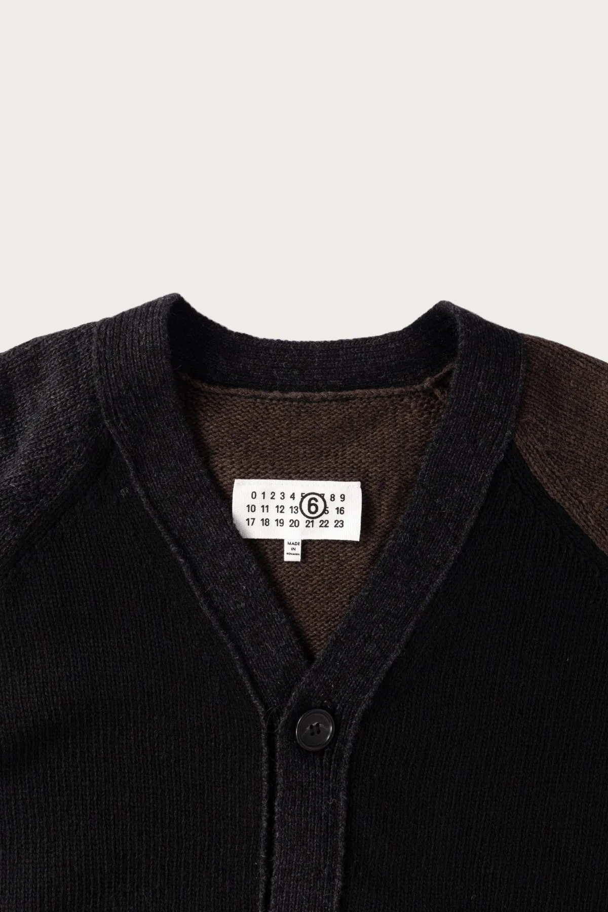 Two-Tone Cardigan - Black/Brown sold by Canoe Club product image thumbnail 3