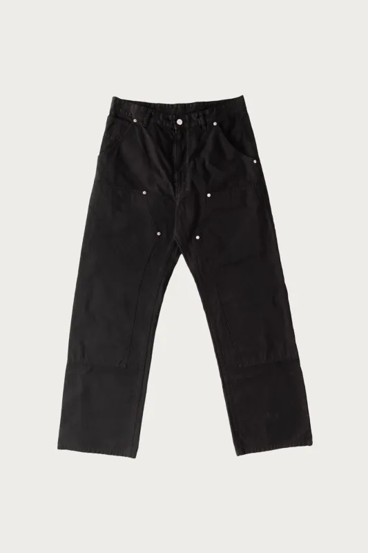 MM6 Double Knee Trousers - Black made by Maison Margiela