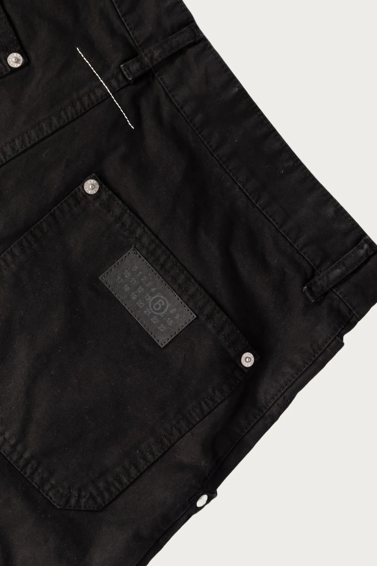 MM6 Double Knee Trousers - Black sold by Canoe Club product image thumbnail 4