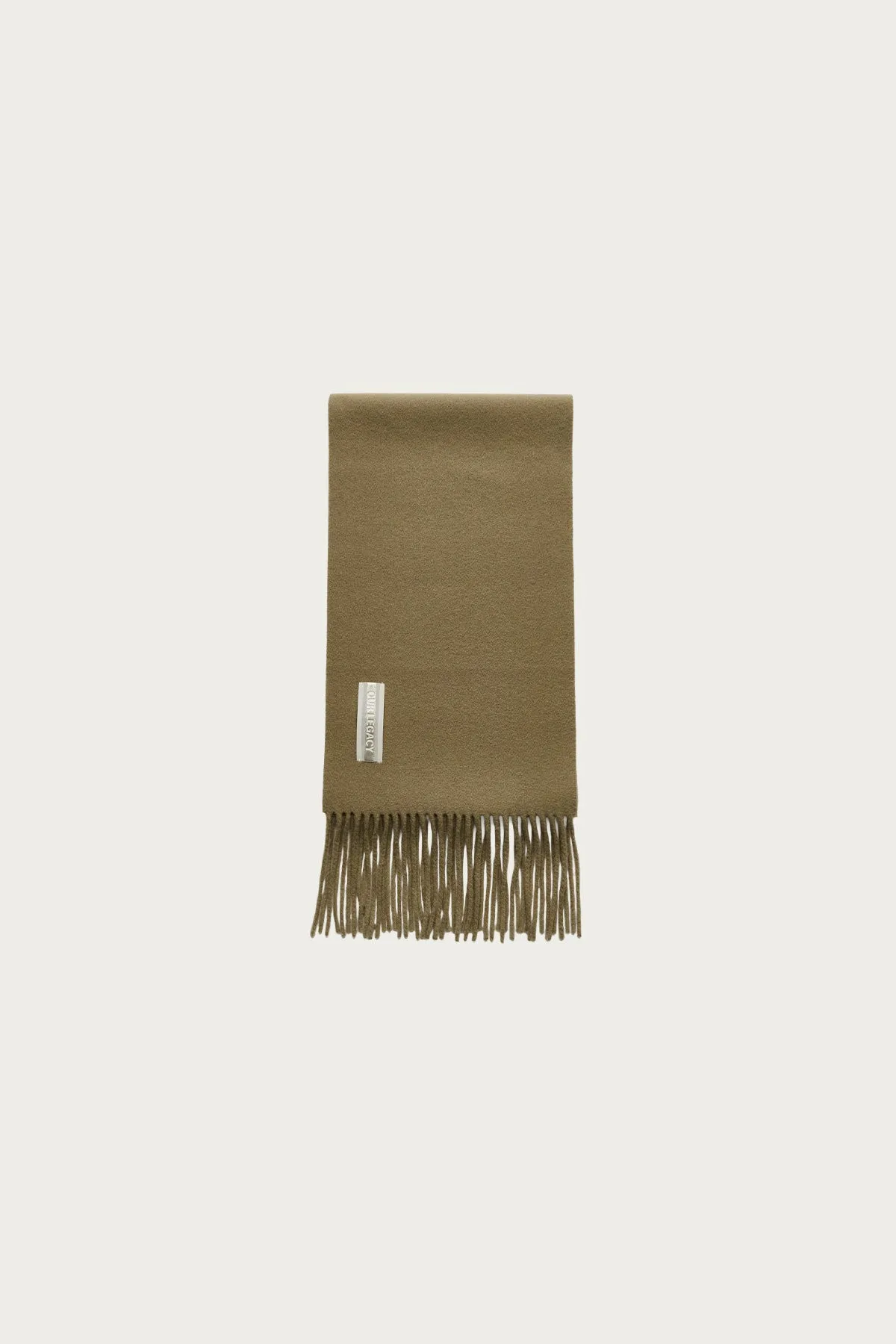 Estate Scarf - Olive Double Wool sold by Canoe Club