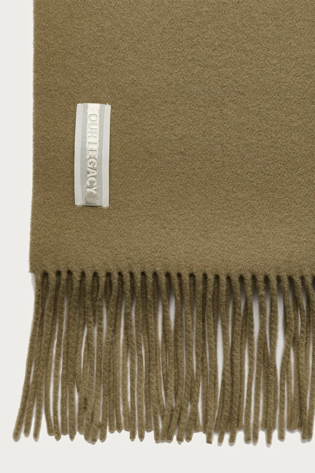 Estate Scarf - Olive Double Wool sold by Canoe Club product image thumbnail 2