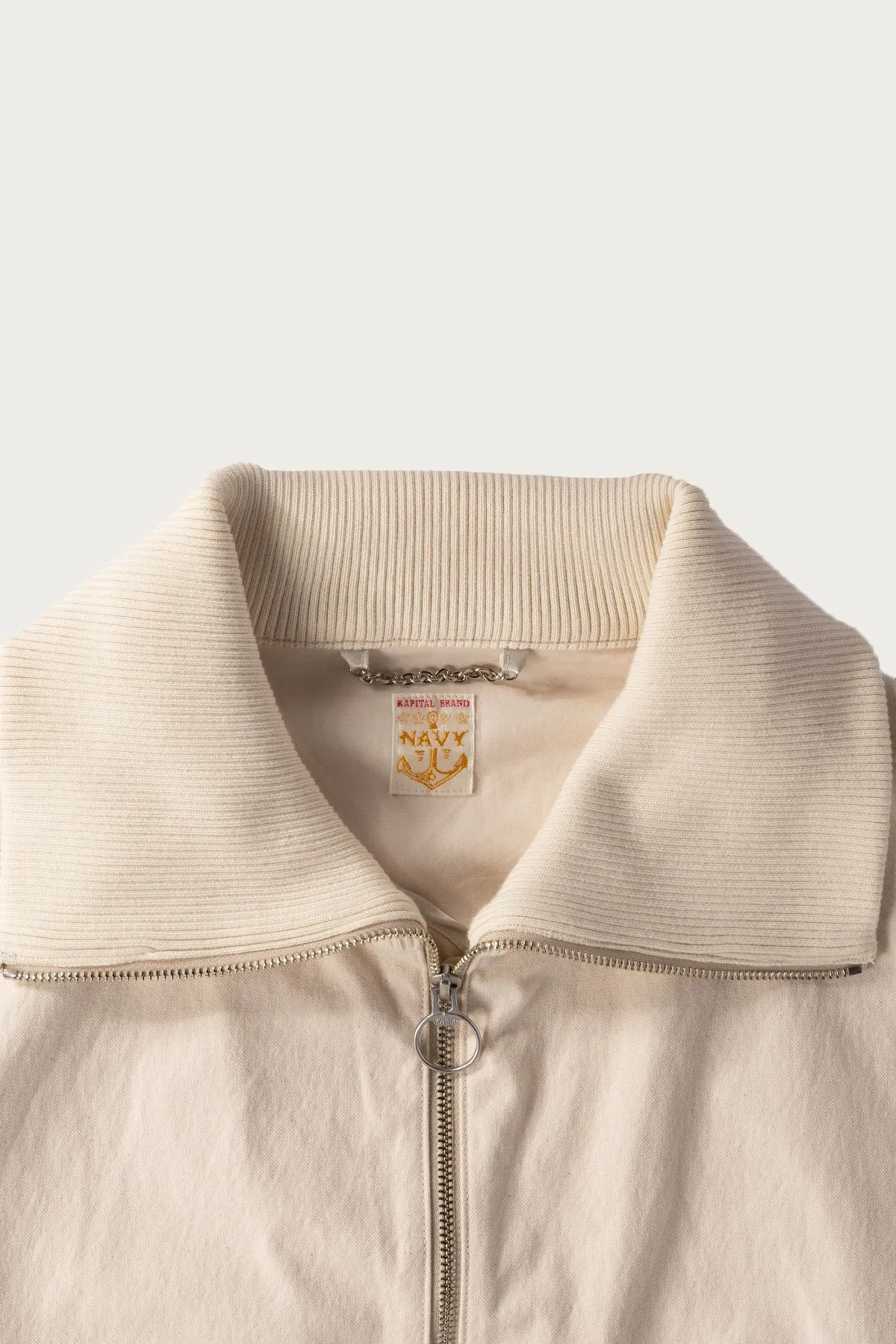 Water-Repellent Canvas ZIP-UP Blouson - Natural sold by Canoe Club product image thumbnail 2