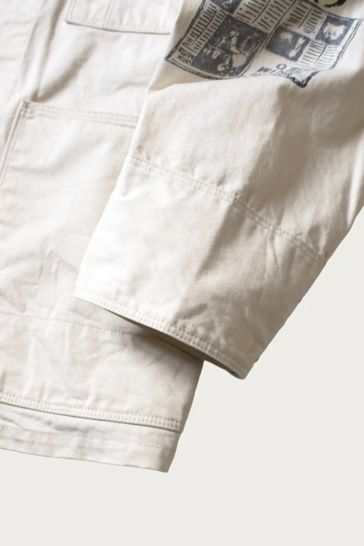 Rough-Face Twill CACTUS BEER JKT (Memorial Paint Model) - Natural sold by Canoe Club product image thumbnail 4