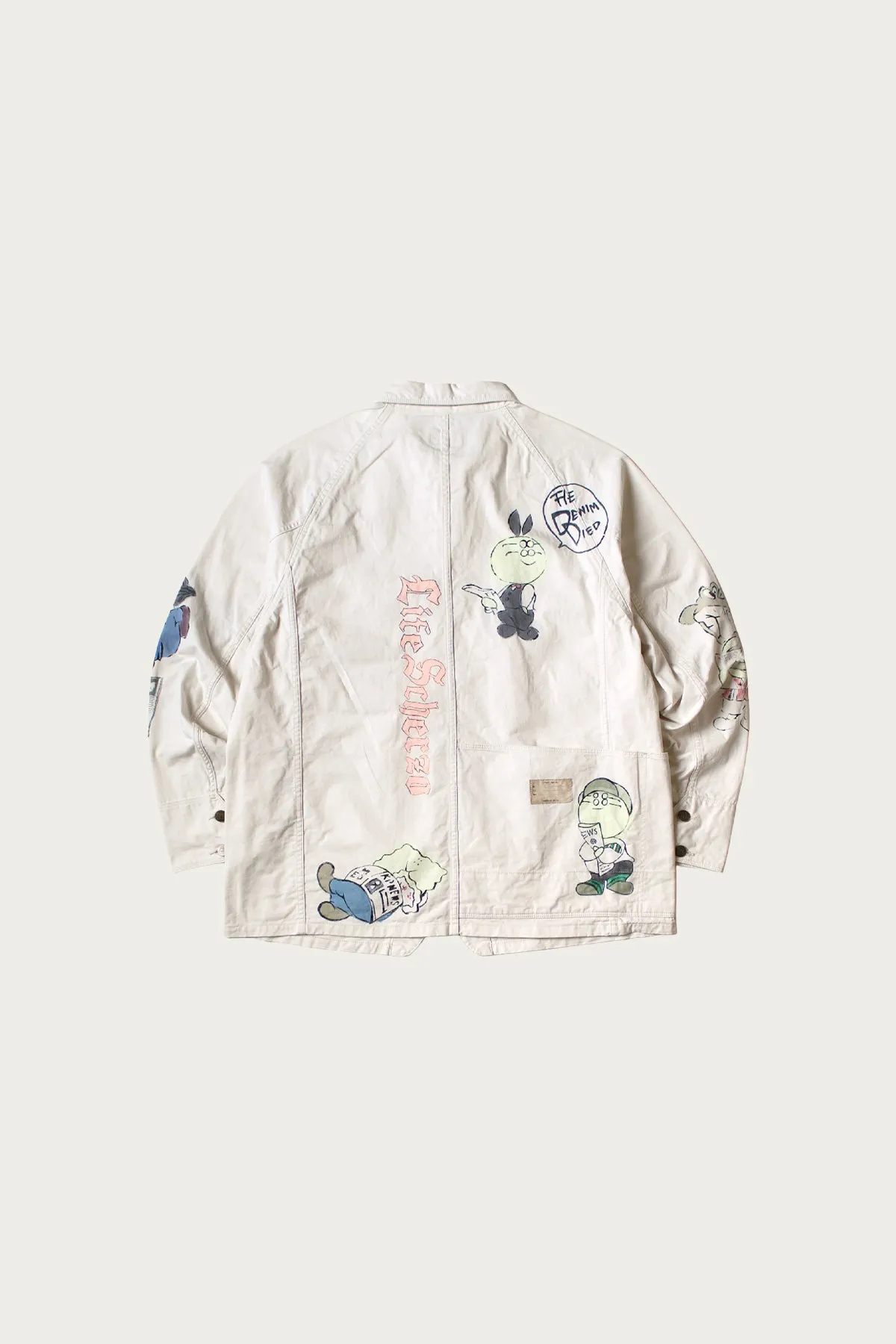 Rough-Face Twill CACTUS BEER JKT (Memorial Paint Model) - Natural sold by Canoe Club product image thumbnail 2