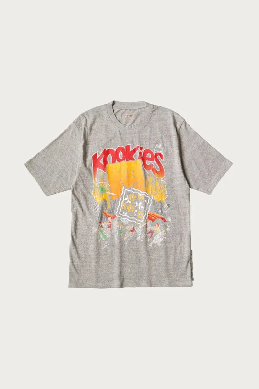 TOP Jersey Crew T (BUSTER PECKISH BOWY) - Grey made by Kapital