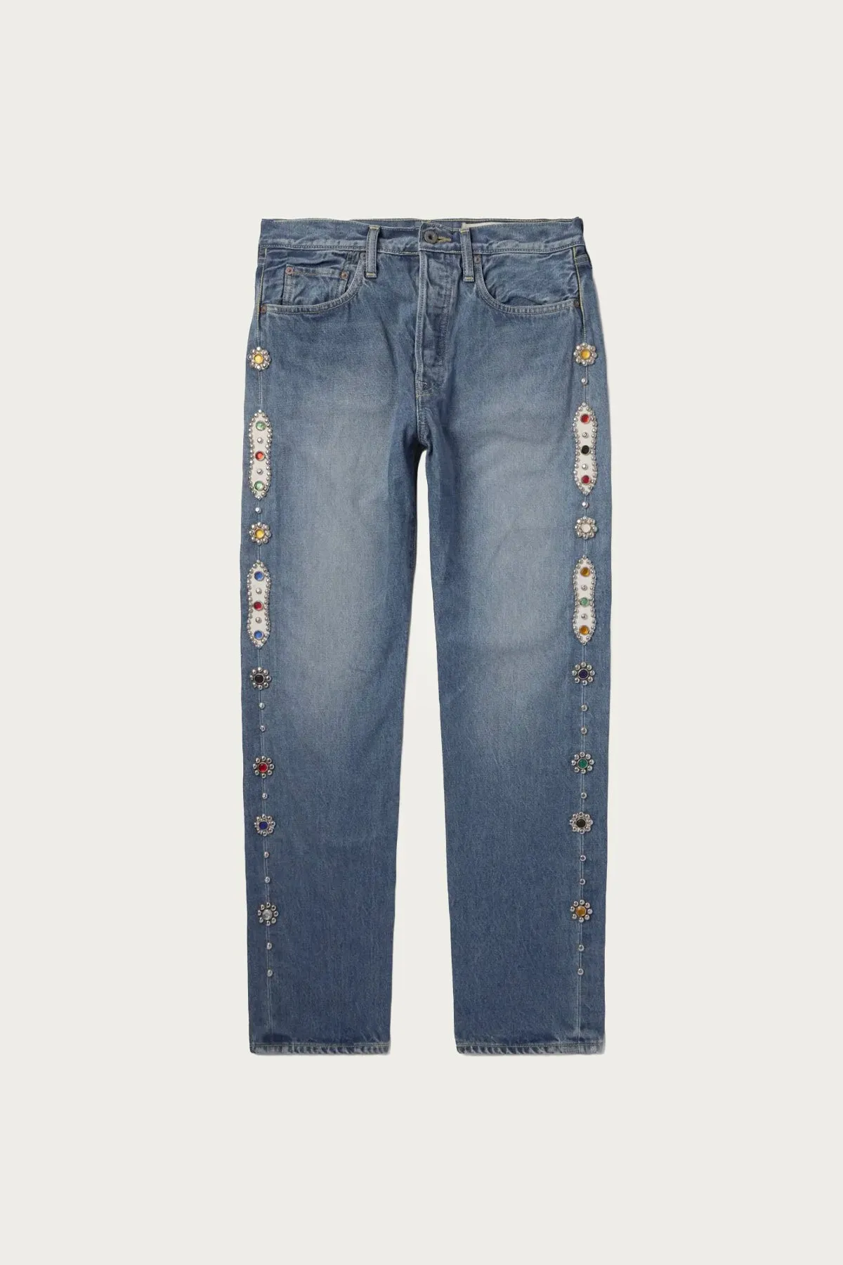14oz Denim 5p MONKEY CISCO (STUDS) - Indigo sold by Canoe Club