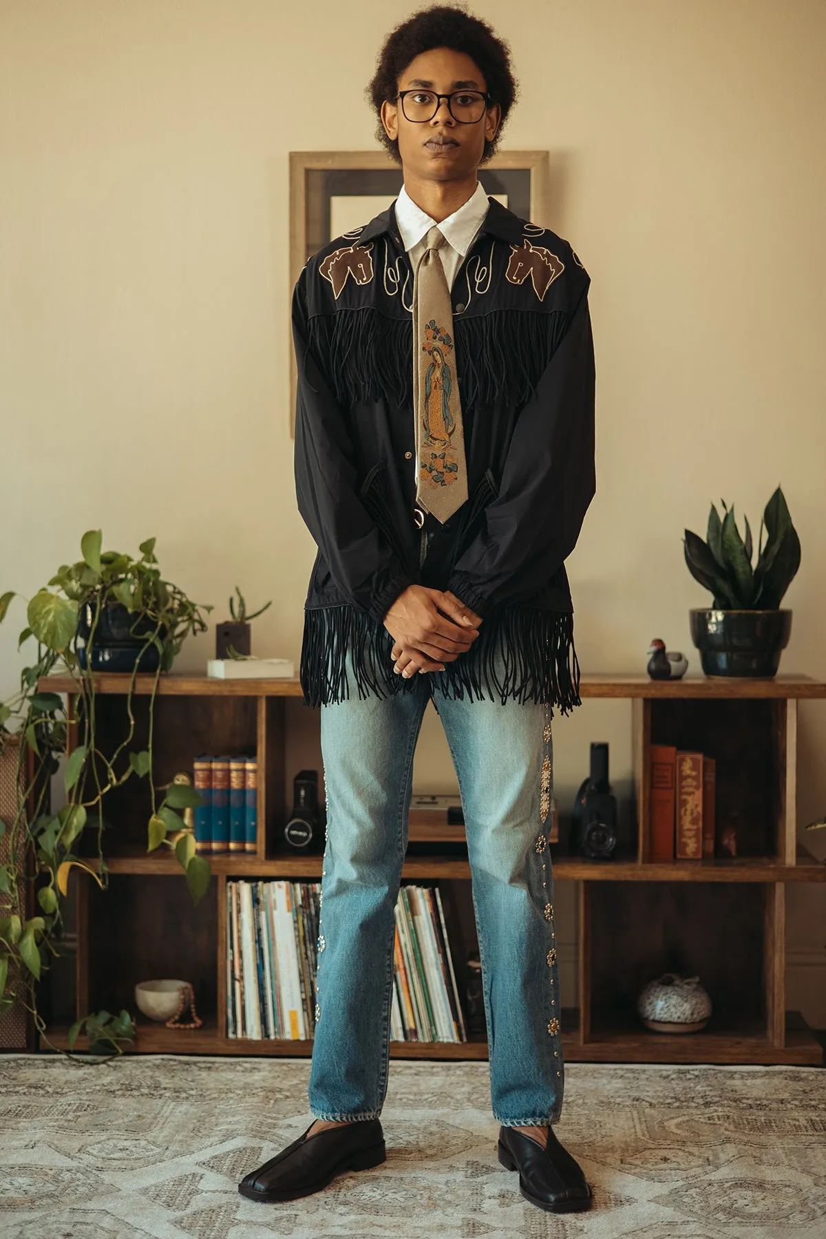 14oz Denim 5p MONKEY CISCO (STUDS) - Indigo sold by Canoe Club product image thumbnail 4