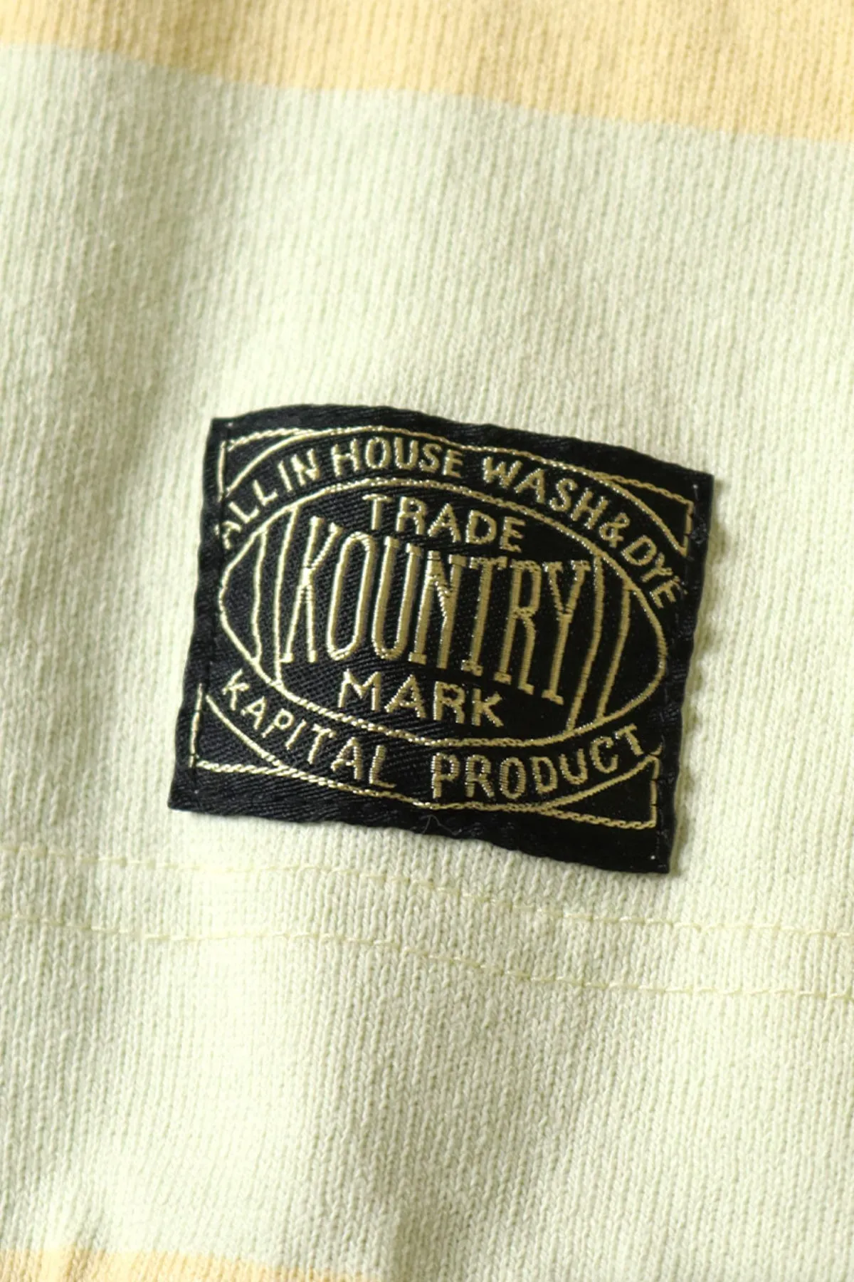 JAIL Stripe Jersey BIG Rugger Shirt - Yellow/Green sold by Canoe Club product image thumbnail 5