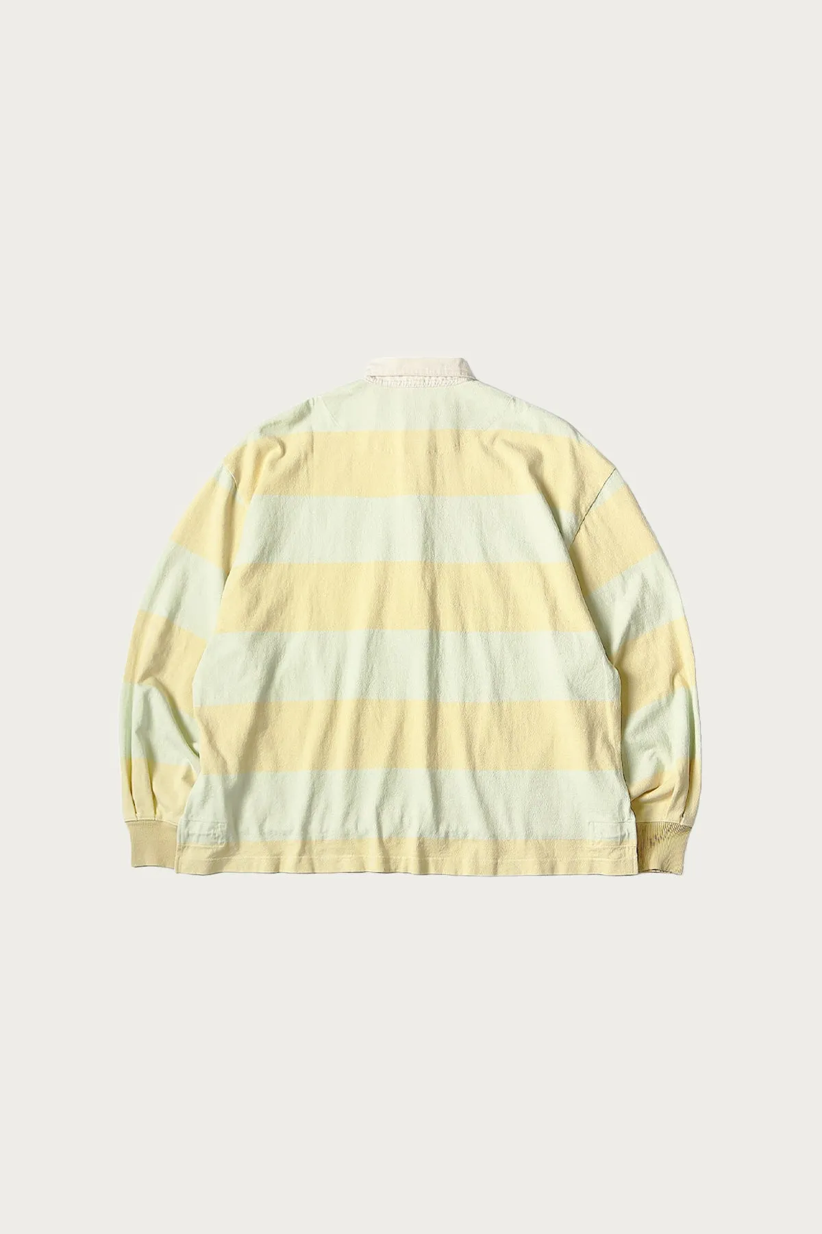 JAIL Stripe Jersey BIG Rugger Shirt - Yellow/Green sold by Canoe Club product image thumbnail 2