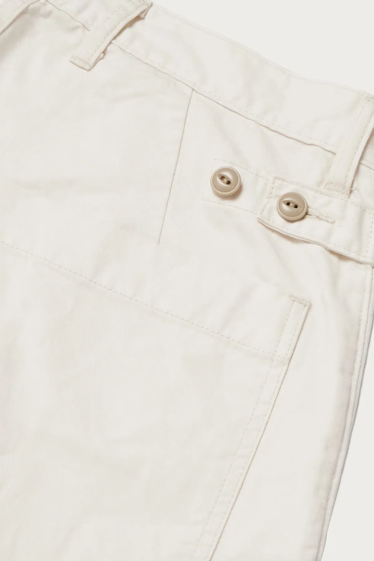 Rough-Face Twill FATIGUE Baggy Pants (RUSHWEEK Remake) - Natural sold by Canoe Club product image thumbnail 3