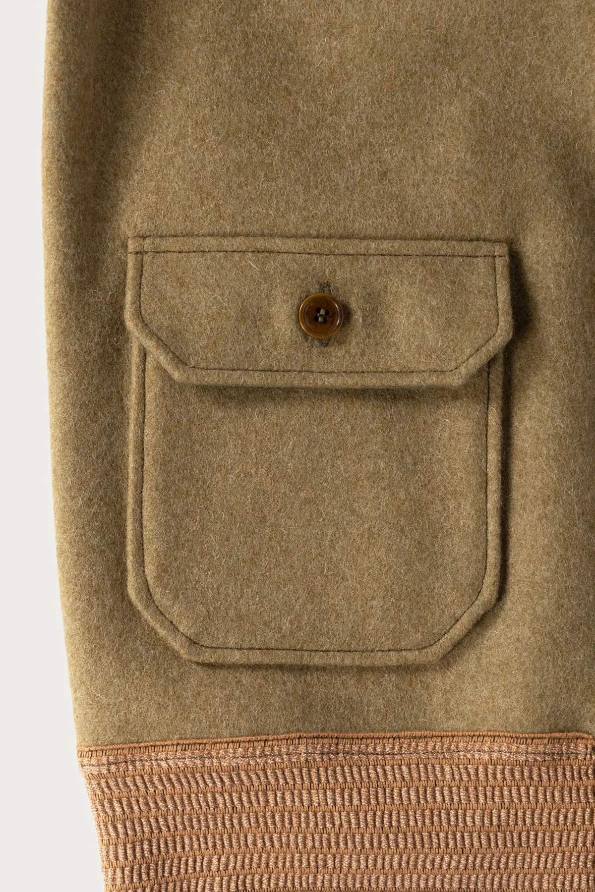 A-1 Style Wool Jacket - OD Green sold by Canoe Club product image thumbnail 3