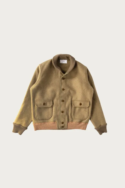 A-1 Style Wool Jacket - OD Green sold by Canoe Club