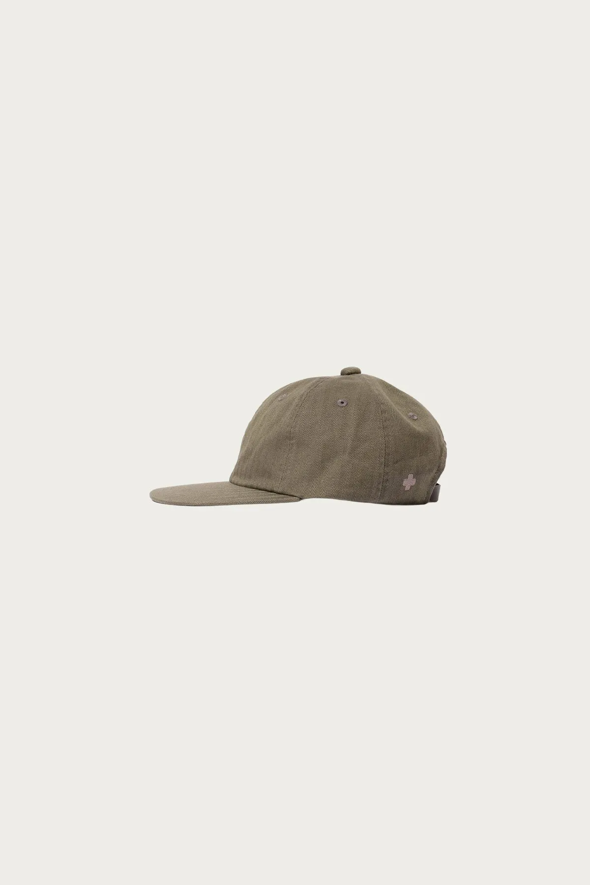 Herringbone 6Panel Cap - Olive sold by Canoe Club product image thumbnail 2