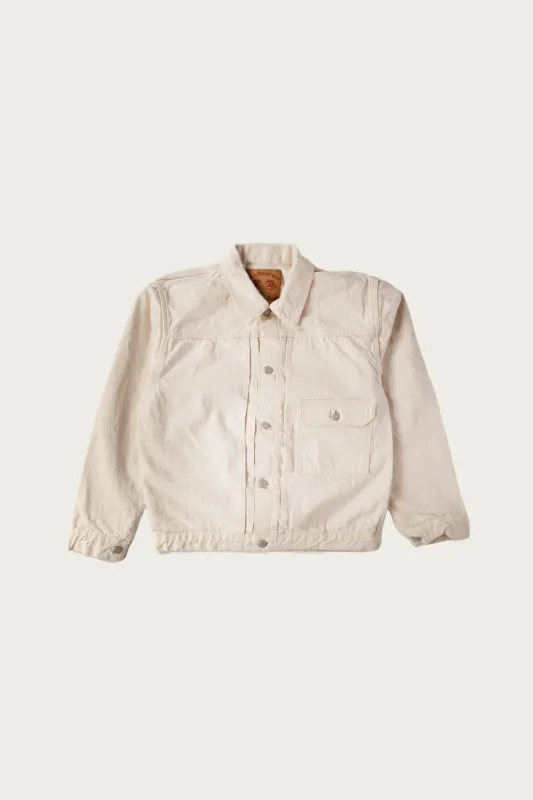 2107EC - Type 1 Denim Jacket - Ecru sold by Canoe Club