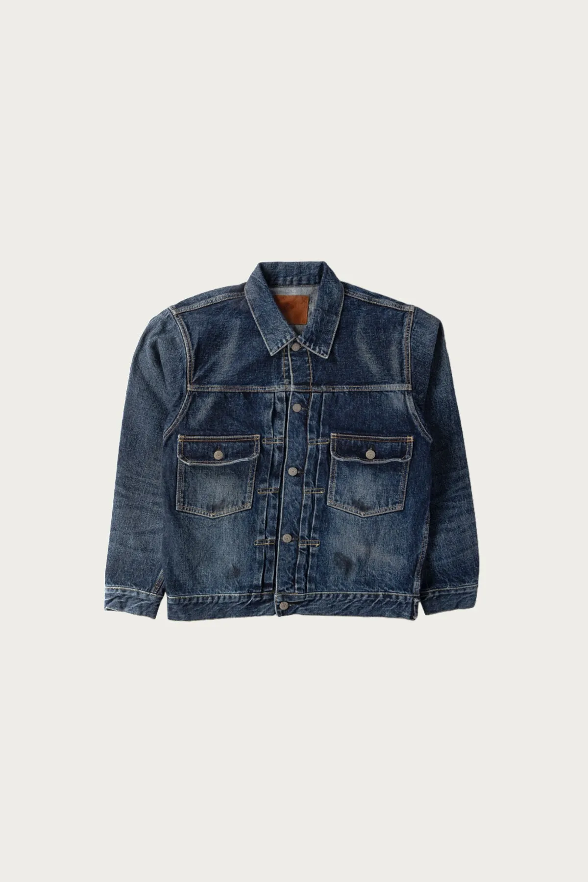 2050-2102 - "Fear of The Dark" Type 2 Denim Jacket - Indigo Blue sold by Canoe Club