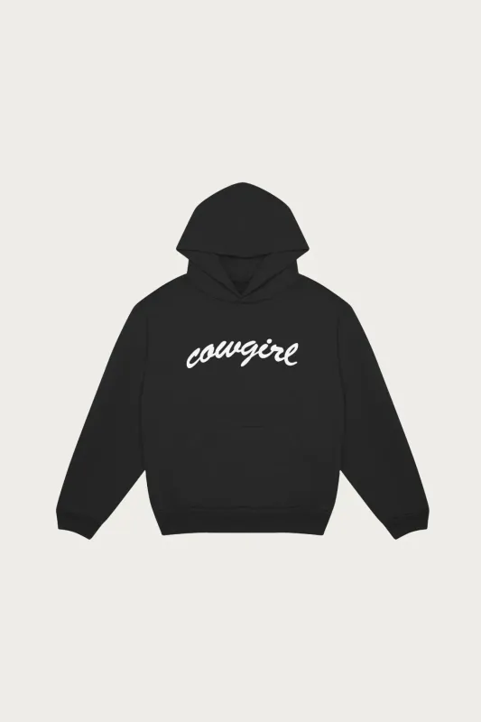 Cowgirl Script Hoodie - Vintage Black made by Canoe Club