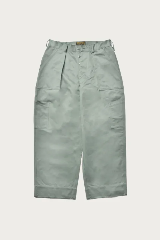 Cotton Utility Trousers - USAF Sage Green sold by Canoe Club