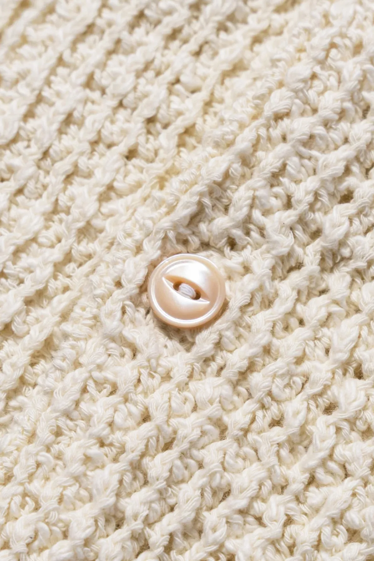 Cotton Knitted Button Up Shirt - White sold by Canoe Club product image thumbnail 4