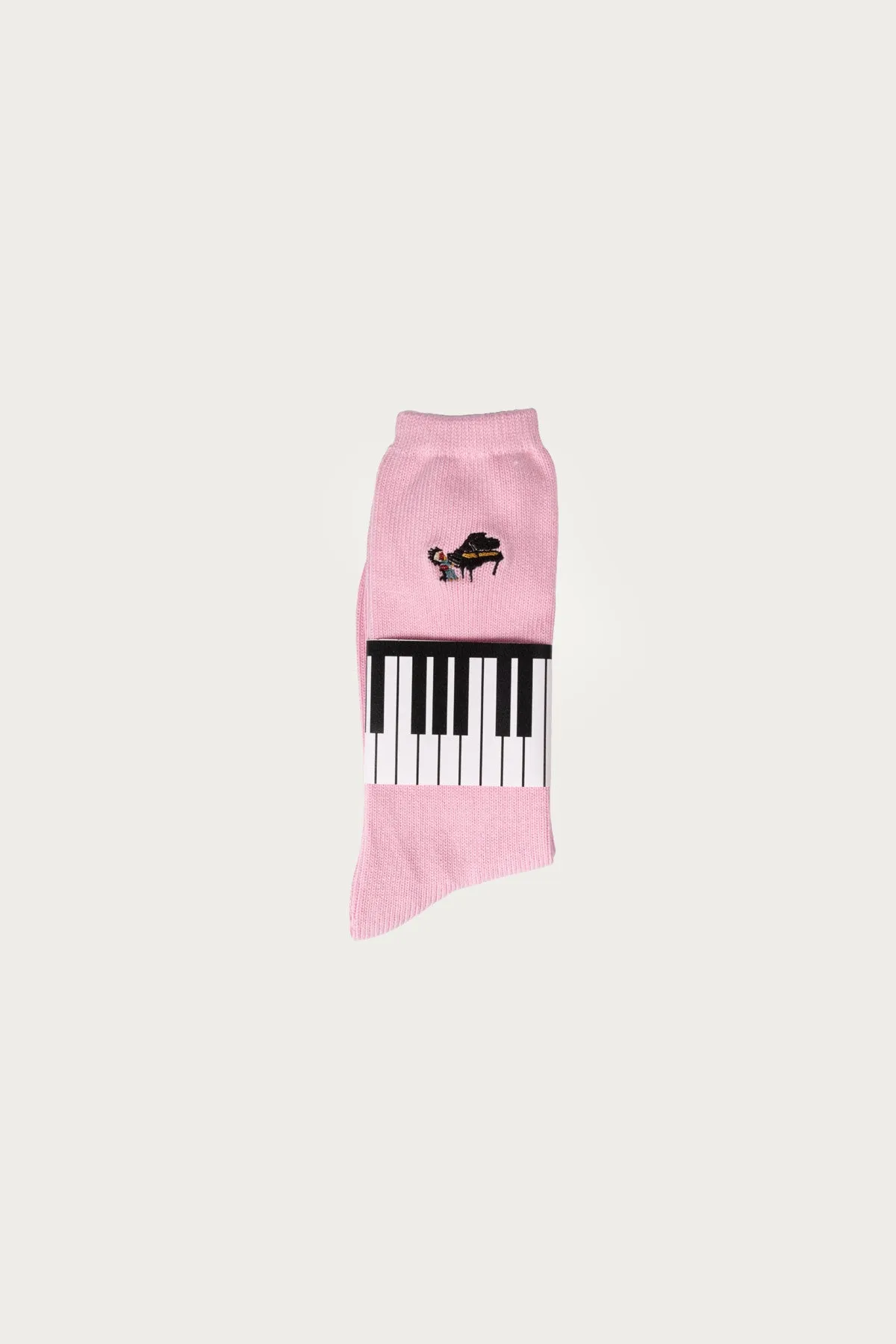 84 Yarns PIANO Embroidery Socks - Pink sold by Canoe Club