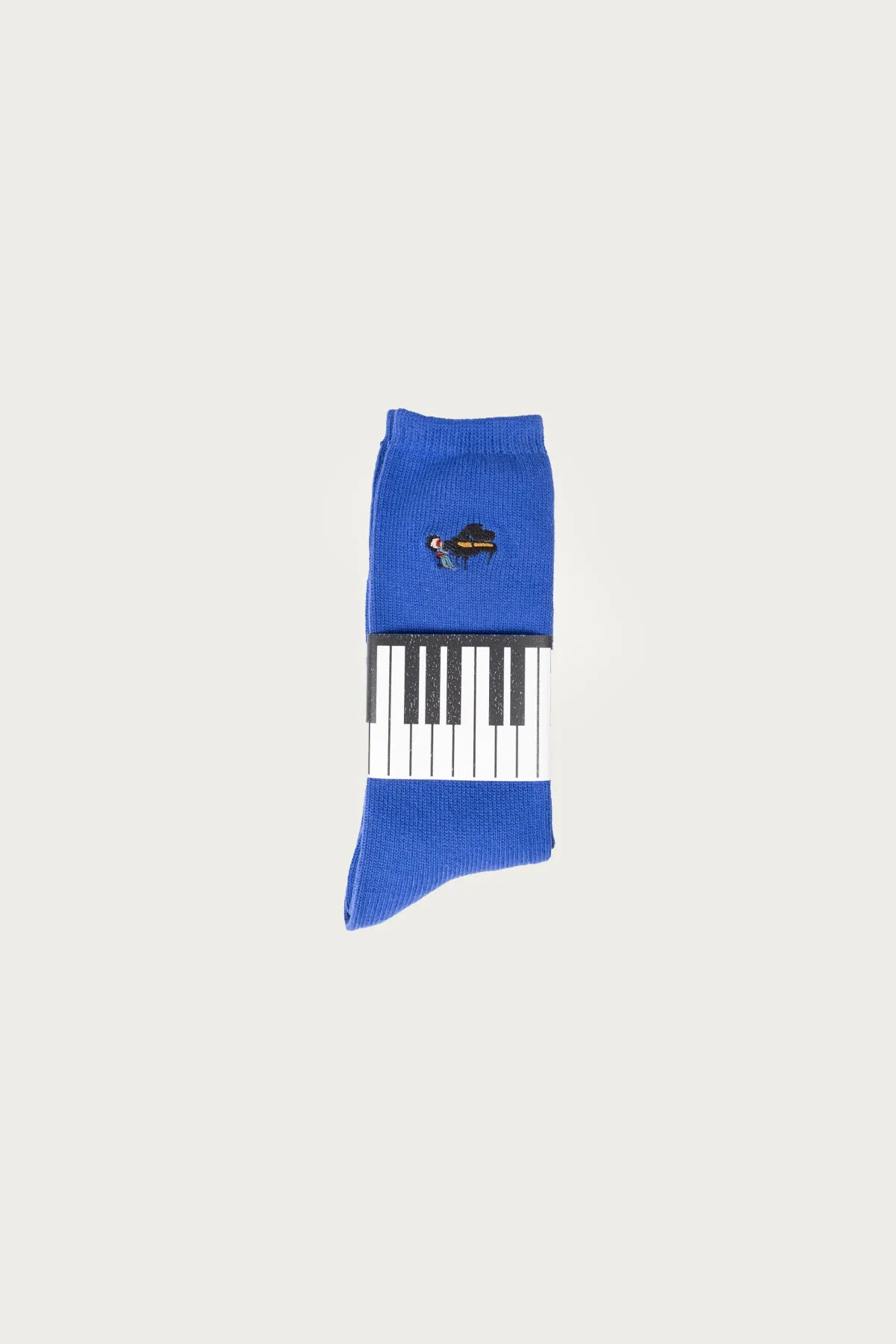 84 Yarns PIANO Embroidery Socks - Blue sold by Canoe Club
