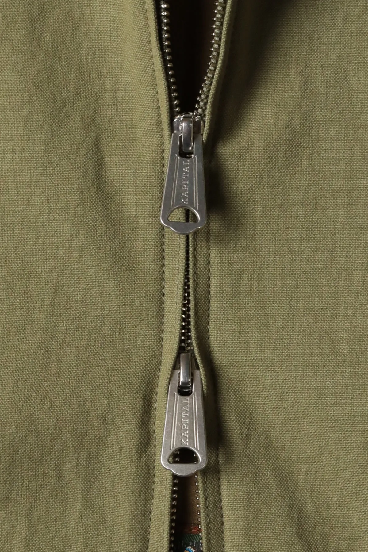 Water-Repellent Canvas ZIP-UP KAYAK PAW-PAW Blouson - Khaki sold by Canoe Club product image thumbnail 5