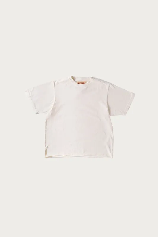 On The Farm Raw Hem Tee - Cloud made by Canoe Club